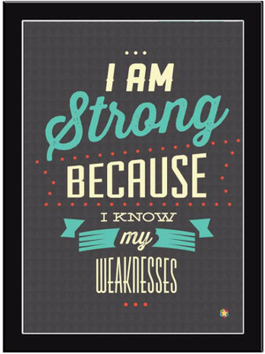 

I-Am-Strong Paper Print(11.69 inch X 8.27 inch, Framed)
