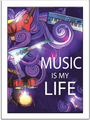 

Music-Is-My-Life Paper Print(11.69 inch X 8.27 inch, Framed)