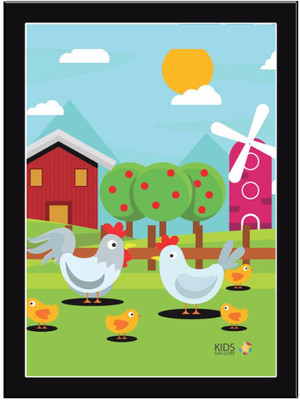 

Hens Paper Print(11.69 inch X 8.27 inch, Framed)
