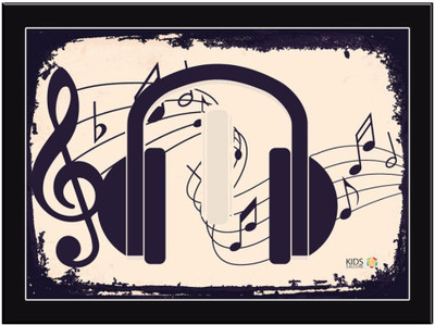 

Headphones Paper Print(11.69 inch X 8.27 inch, Framed)
