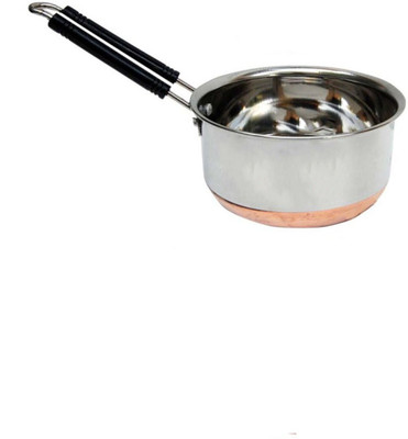 

JAIPURWALA COPPER BOTTOM SAUCE PAN STEEL SAUCE PAN Fry Pan 15 cm diameter(Steel)
