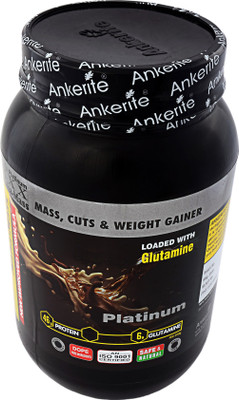 

Ankerite PLATINUM XXX MAHA(FREE 30'S REDIENT CAPSULES) Weight Gainers/Mass Gainers(1000 g, CHOCLATE)