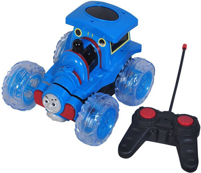 

RVOLD Thomas & Friends Engine Remote Control Rechargable Rc Stunt Car with Music and Lights(Blue)
