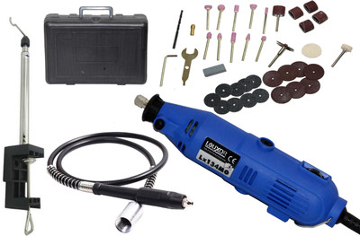 

Digital Craft LRUXOR MINI ELECTRIC ROTARY TOOL DIE GRINDER WITH FLEXIBLE SHAFT & ADJUSTABLE STAND ACCESSORY KIT / DIY CRAFTS Rotary Tool(3 mm)