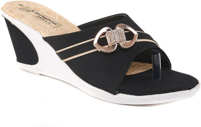 

Dolphin Miles Women Black Wedges