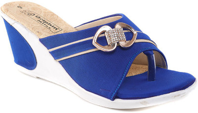 

Dolphin Miles Women Blue Wedges