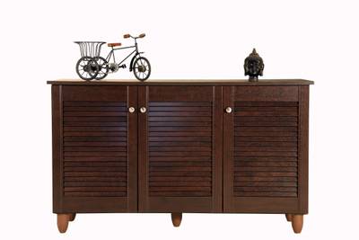 DeckUp Noordin 3-Door Engineered Wood Shoe Rack