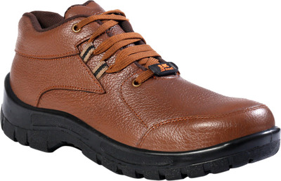 

JK Port Men New Steel Toe Safety Shoe Casuals For Men(Tan