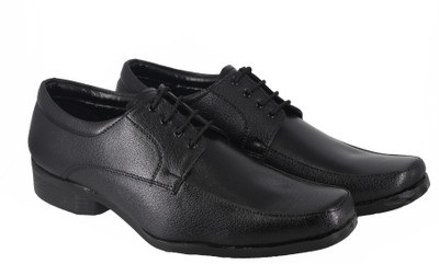 LeatherKraft Lace Up For Men(Black