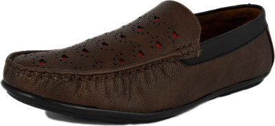 

Blue Aero Comfortable Styles light weighted Brown Loafers For Men(Brown