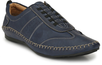 

El Paso Men's Blue Artificial Leather Slip On Comfort Casual Shoes Outdoors For Men(Blue