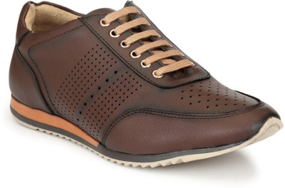 

El Paso Men's Brown Artificial Leather Lace Up Comfort Casual Shoes Casuals For Men(Brown