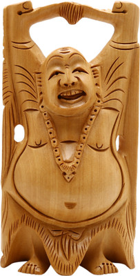 

Happy Men 6Inch 126 Decorative Showpiece - 15 cm(Wooden, Multicolor)