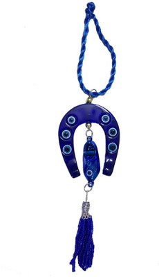 

Numeroastro Feng Shui Hanging Evil Eye With Shoe For Good Luck For Homes,Offices & Vehicles. Decorative Showpiece - 26 cm(Acrylic, Plastic, Dark Blue, Blue)