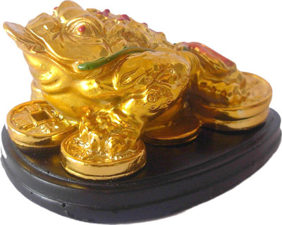 

Discount4product Decorative Showpiece - 5 cm(Polyresin, Black, Gold)