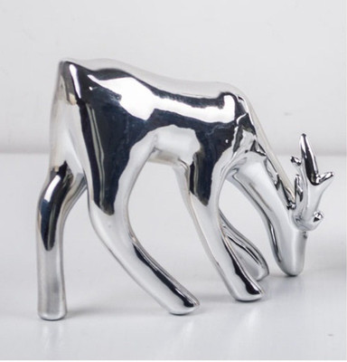 

The Art Affair Decorative Showpiece - 11 cm(Ceramic, Silver)