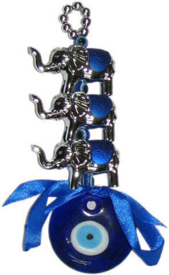 

Numeroastro FengShui 3 Horses Evil Eye Hanging For Good Luck For Homes,Offices & Vehicles Decorative Showpiece - 15 cm(Polyresin, Plastic, Multicolor)