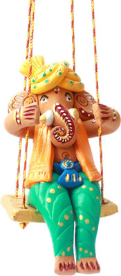 

KALAKSHI KALA SWG 01 Decorative Showpiece - 13 cm(Terracotta, Multicolor)
