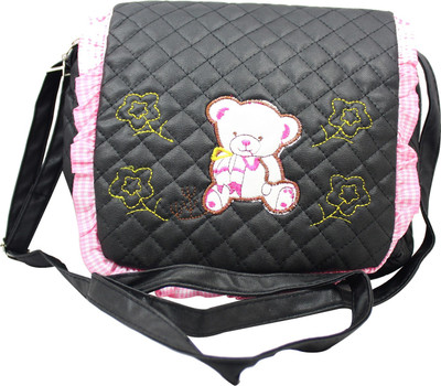 

Hydes Girls Casual Black Leatherette Sling Bag