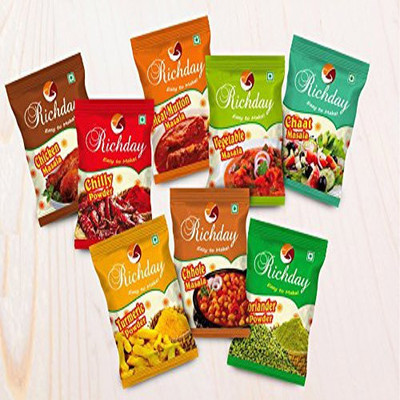 

RICHDAY Spices[Combo of 8 blended Spices 50 gms each](400 g)