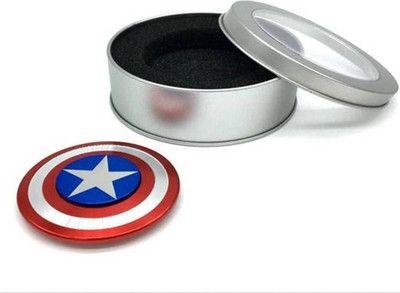 

PI World Caption America Fidget Spinner 608 Four Bearing Amazing Spin Time ! High Quality Material Best Value for Money Hand Ultra Speed Toy (Red, Silver)(Red, Silver)