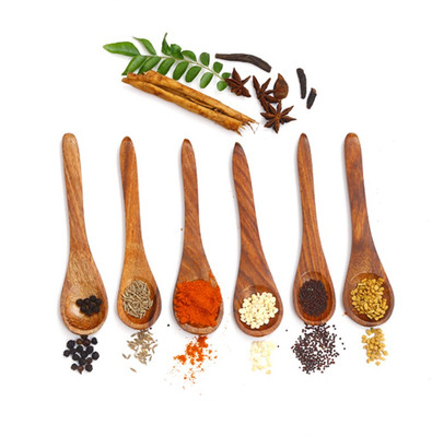 

The Indus Valley Wooden Tea Spoon Set(Pack of 6)