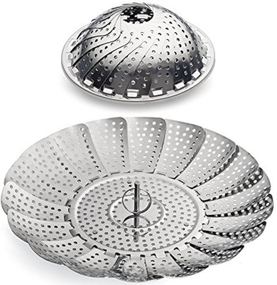 

SYGA SYGA 100% Stainless Steel Vegetable Steamer Basket / Insert for Pots, Pans, Crock Pots & more... 5.6" to 9" Stainless Steel Steamer(0 L)