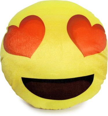 

HTD "Love Eyes" Decorative Emoji Cushion - 30 cm(Yellow)