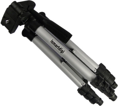 

VibeX ® Portable Camera 4 Sections Adjustable 3110 Tripod Stand Tripod(Silver, Black, Supports Up to 1500 g)