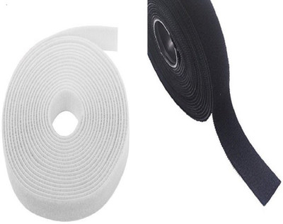 

Cubern TV-out Cable Roll Reusable Cable Straps Cable Ties Hook & Loop Nylon Fastening Tape Wire Organizer for Cords Cable Management Set Of 10(Black, For Computer)