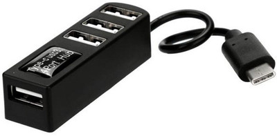 

BB4 TYPE C 3.1 USB 4 PORT USB HUB USB Adapter(Black)