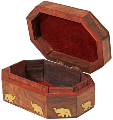 

Fabulo Brown Wooden Jewellery Box Size: Length- 5.8 inch, Width- 3.8 inch, Height- 2.3 inch Jewellery Vanity Box(Brown)