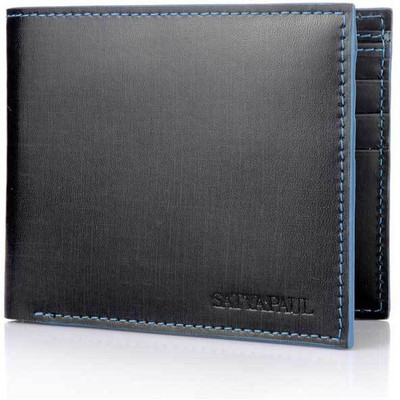 

Satya Paul Men Black Genuine Leather Wallet(6 Card Slots)