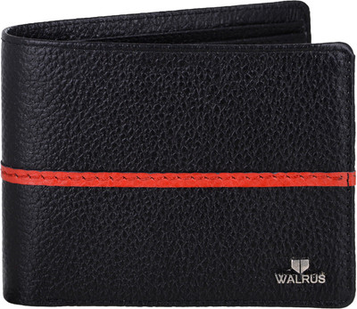 

Walrus Men Black Genuine Leather Wallet(13 Card Slots)