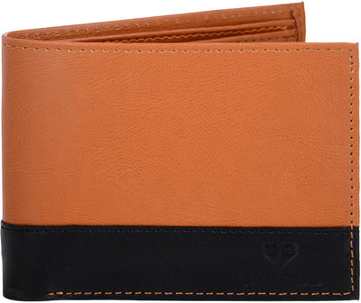 

Walrus Men Multicolor Genuine Leather Wallet(8 Card Slots), Beige & black