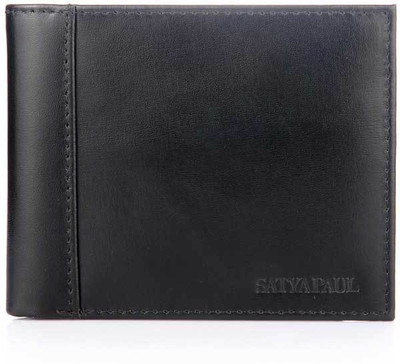 

Satya Paul Men Black Genuine Leather Wallet(6 Card Slots)