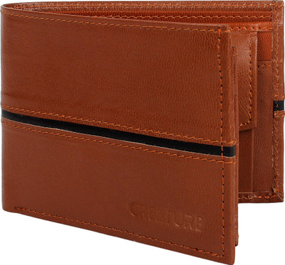 

CREATURE Men Brown Genuine Leather Wallet(3 Card Slots)