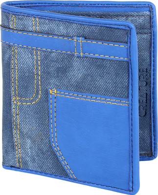 

CREATURE Men Casual Blue Artificial Leather Wallet(6 Card Slots)