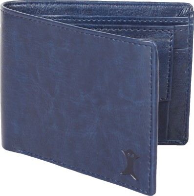 CREATURE Men Blue Artificial Leather Wallet(3 Card Slots)