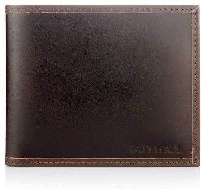 

Satya Paul Men Brown Genuine Leather Wallet(3 Card Slots)