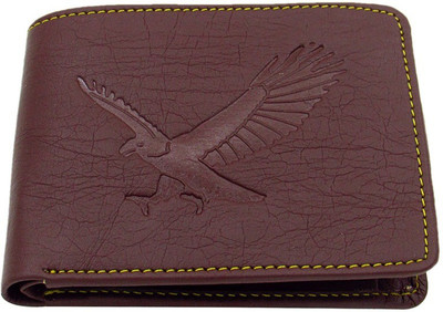 Cyclone Men Brown Genuine Leather Wallet(10 Card Slots)