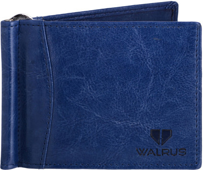 

Walrus Men Blue Genuine Leather Card Holder(6 Card Slots)