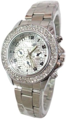 klassy collection silver classic fancy studded Watch  - For Girls   Watches  (Klassy Collection)