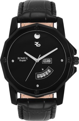 ROMEX DD-44BLKBLK NEW ULTIMATE BLACK DAY & DATE SERIES Watch  - For Boys   Watches  (Romex)