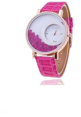 Stopnbuy Stylist Diamond Analogue pink Colour Women's Watch - EDWW0016 Watch  - For Girls   Watches  (Stopnbuy)