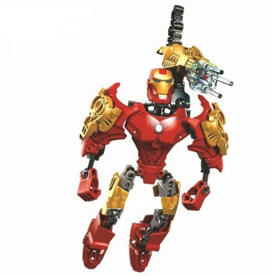 

TALKING GANESHA Iron Man DIY Building Blocks for kids Ages 3+(Multicolor)