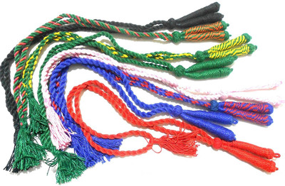 

GOELX Braided Thread Necklace rope Doris set in different colors- pack of 4 colors