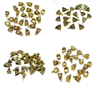 

GOELX Designer Antique Bails combo for jewellery making- 4 new styles- pack of 40 pcs
