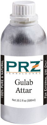

PRZ Gulab Attar For Unisex (300 ML) - Pure Natural Premium Quality Perfume (Non-Alcoholic) Floral Attar(Floral)