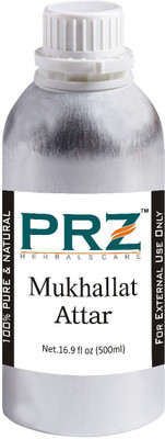 

PRZ Mukhallat Attar Roll-on For Unisex (500 ML) - Pure Natural Premium Quality Perfume (Non-Alcoholic) Floral Attar(Blends (mukhallat))